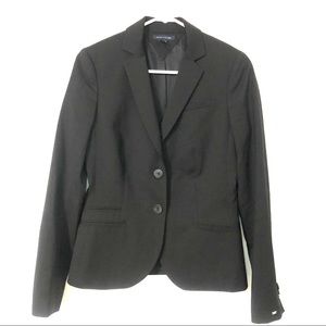 Black Tommy Hilfiger Two Button Blazer